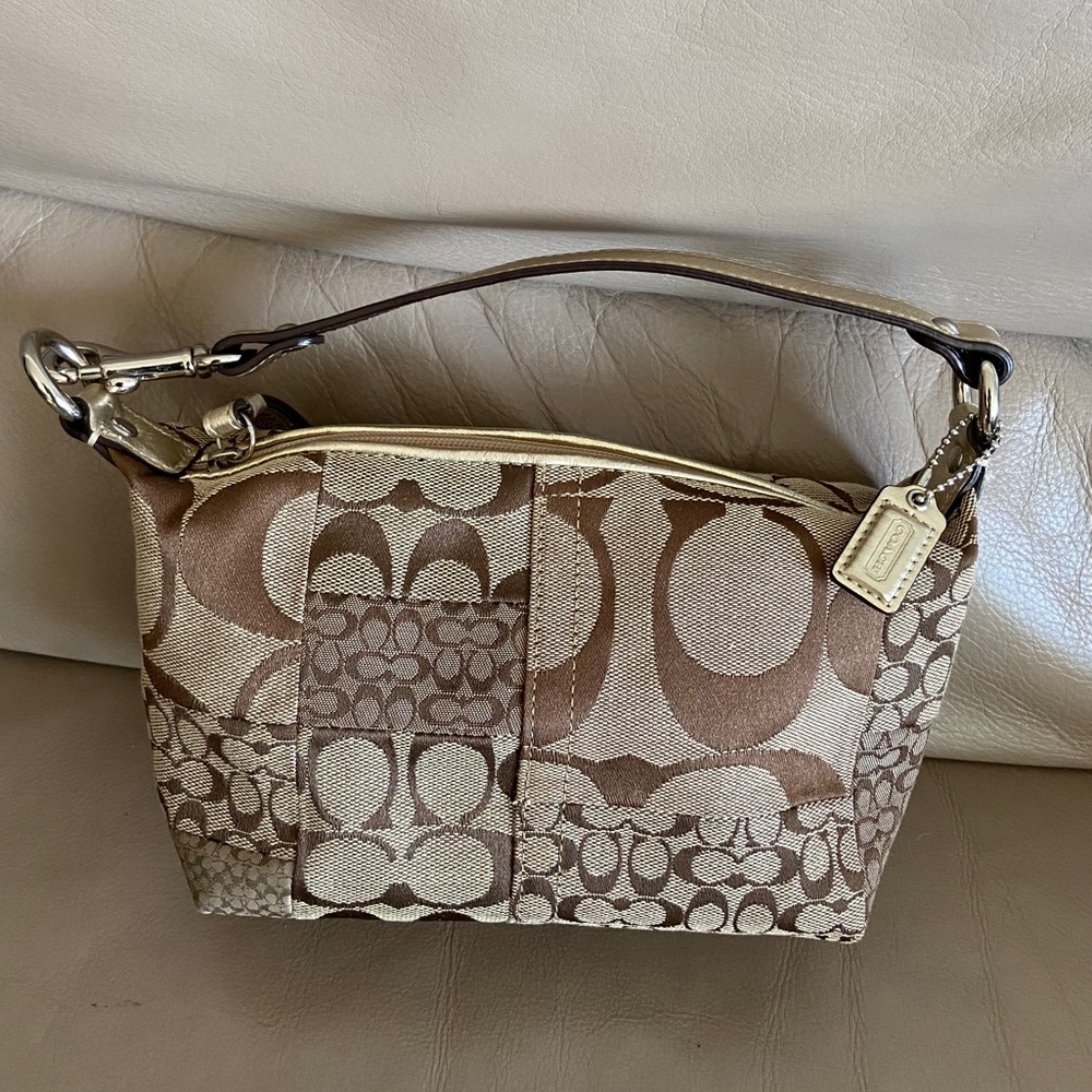 Coach Signature Patchwork Wristlet/Clutch